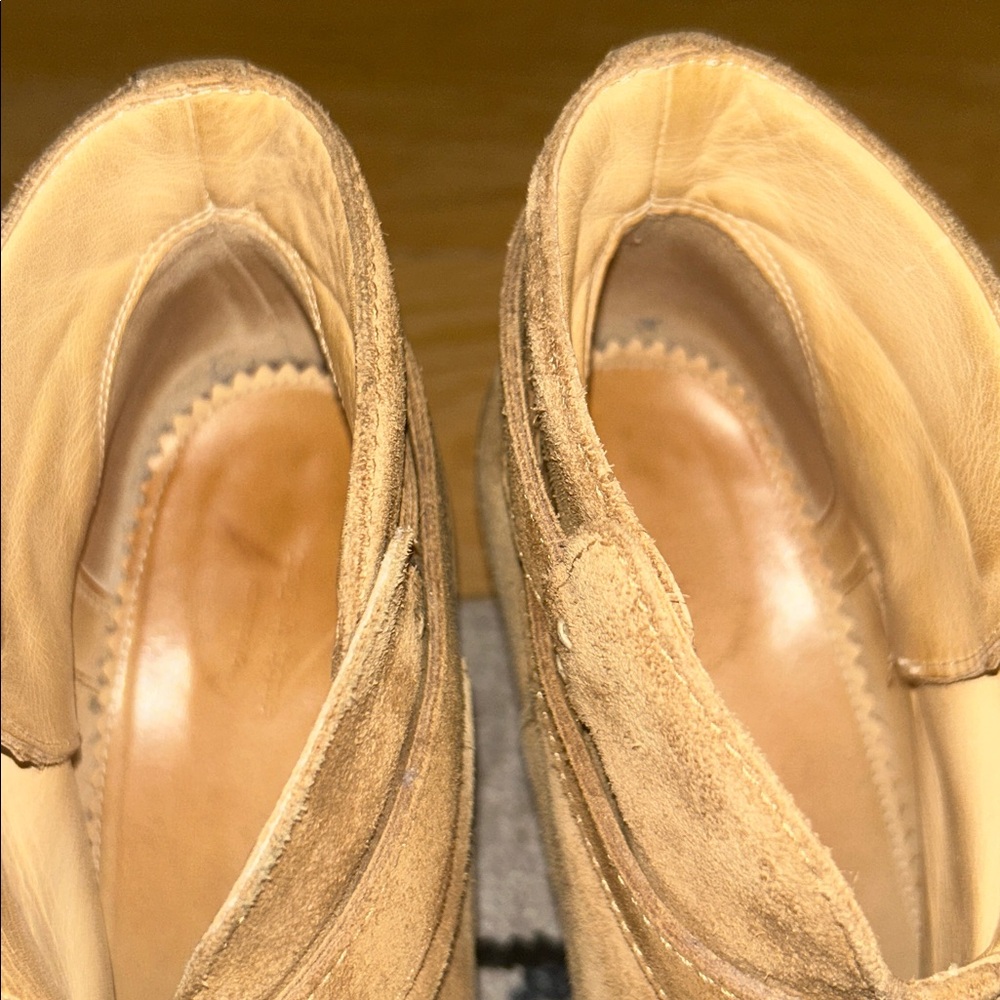 RAG & BONE Suede Caramel Booties - Picture 9 of 9